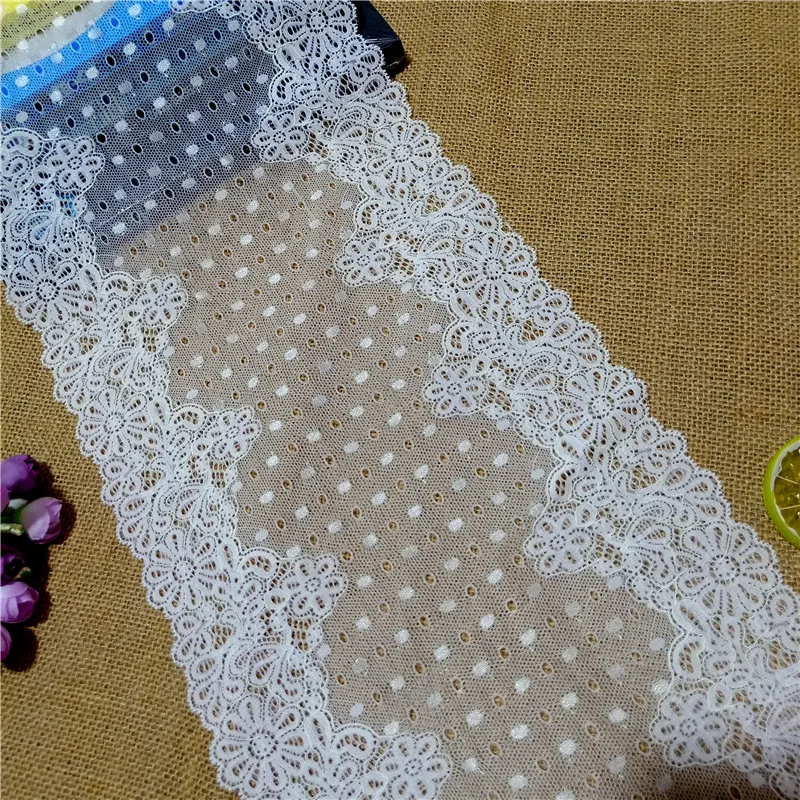 

E3593 эластичный нейлоновый спандекс трикотаж 23 см кружевная отделка для женщин нижнее белье бюстгальтер нижнее белье