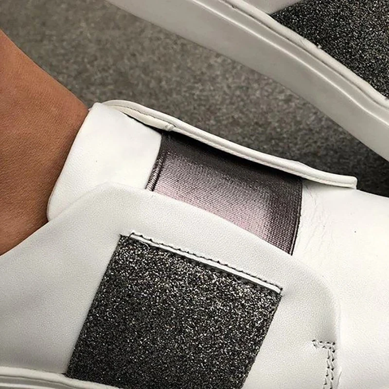 

Casual Shoes Women Flat Shoes Slip On Ladies PU Lazy Loafer Breathable Female Patchwork Platform Shoes fashion women Flats