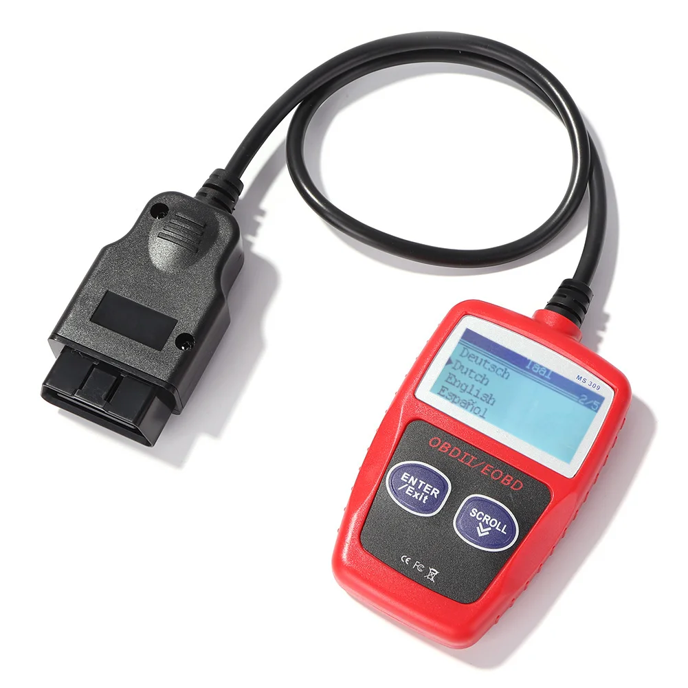 

Car OBD2 Code Reader Scanner Automotive Professional OBDII Diagnostic Tools MS309 Digital LCD Display OBD2 Scanner For Auto
