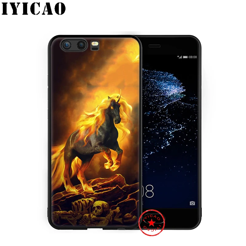 IYICAO Horse Cool Running мягкий чехол для huawei P30 P20 P10 P9 P8 2017 2016 2015 P Smart Z Plus 2019 mate 20 10 Lite Pro Mini |