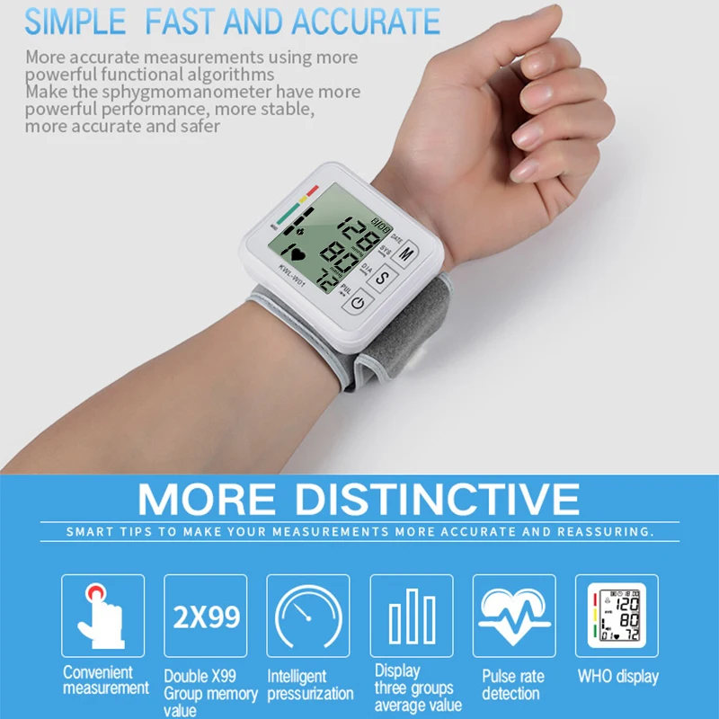 Цифровой прибор для измерения артериального давления на запястье