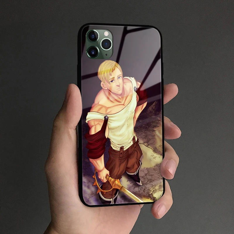 Escanor Nanatsu no Taizai мягкий силиконовый стеклянный чехол для телефона, чехол для Apple iPhone 6 6s 7 8 Plus X XR XS 11 Pro max - Цвет: A162