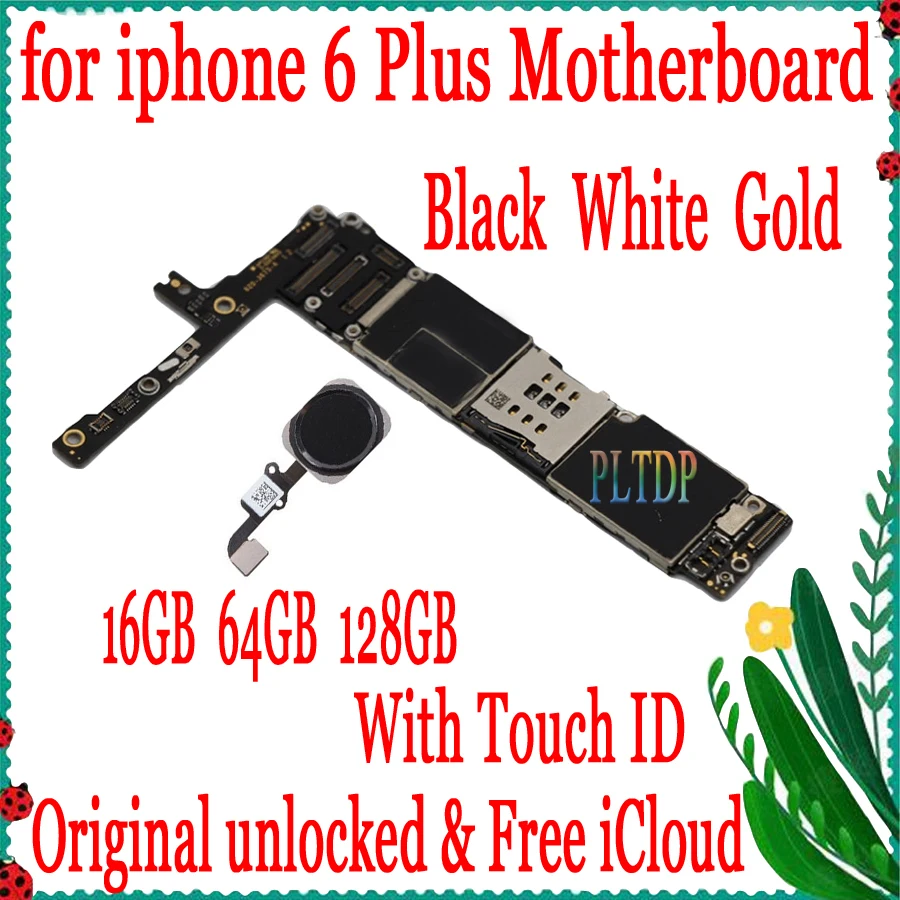Заводская разблокированная материнская плата для iPhone 6 Plus 5 дюйма 100% оригинал P