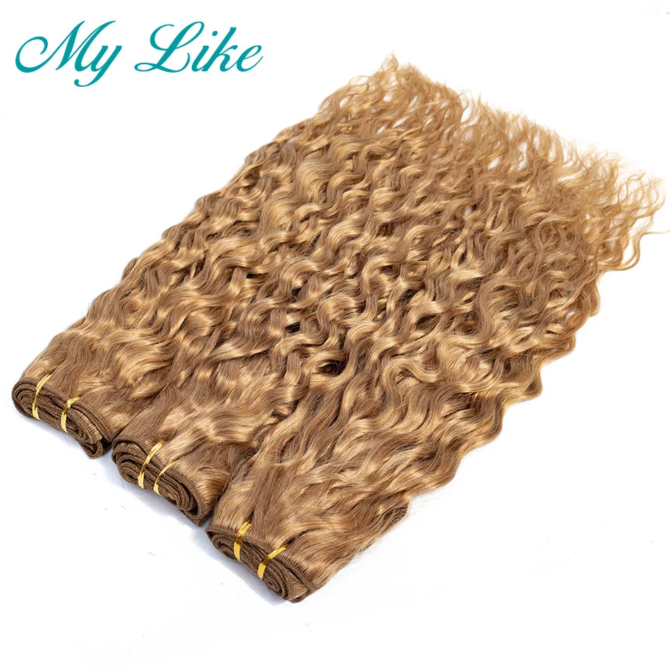Пучки волос My Like предварительно цветные бразильские волнистые #4