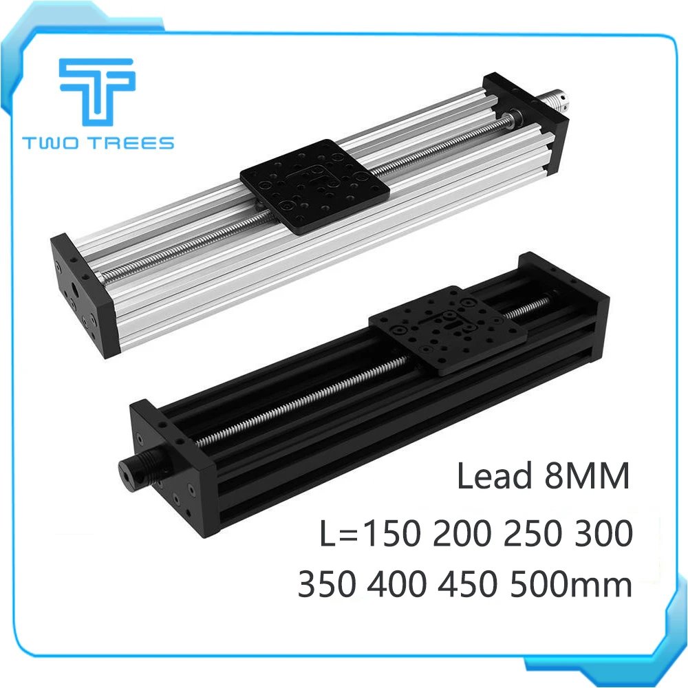 3d принтер Z axis T8 свинцовый винт diy c луч ЧПУ раздвижной линейный привод комплект 150