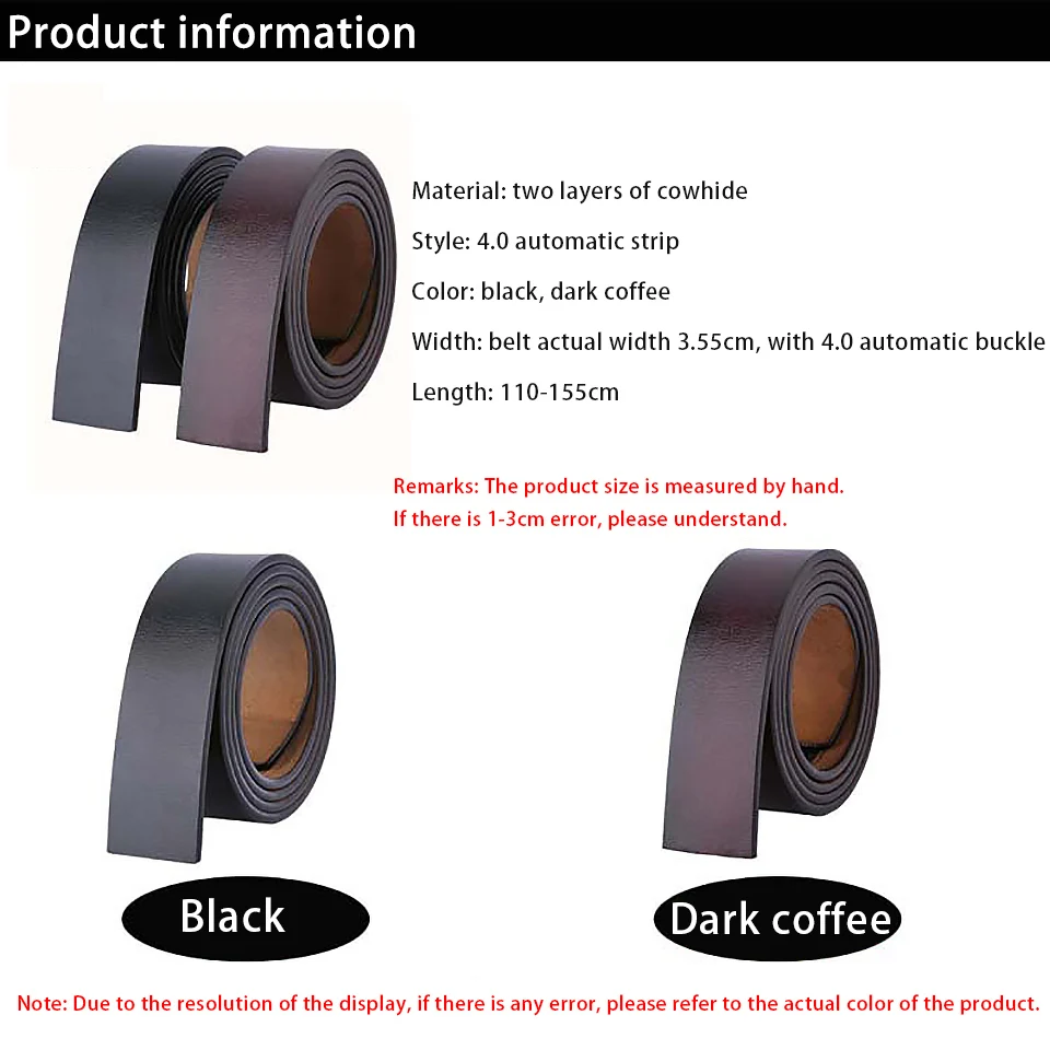 WESTAL men's genuine leather belt male belt for men strap without Automatic buckle men's pure leather belt casual designer strap