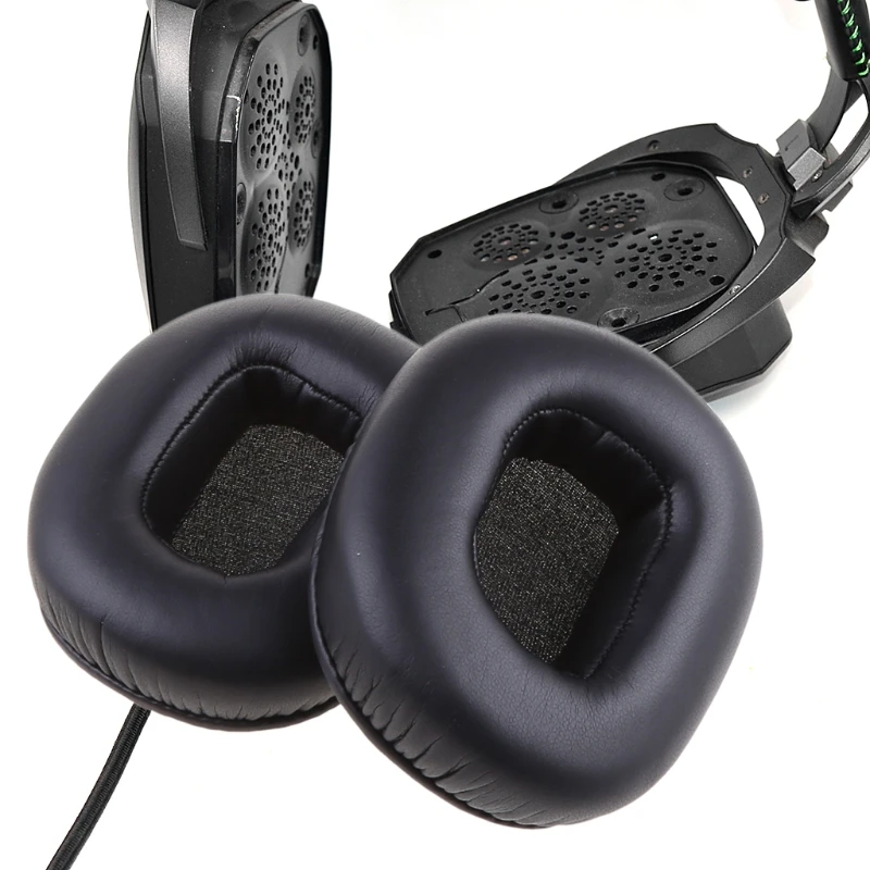 

Replacement Leather Ear Pads Soft Foam Ear Cushion Cover and Headband Pad for Razer Tiamat 7.1 Gaming Headset