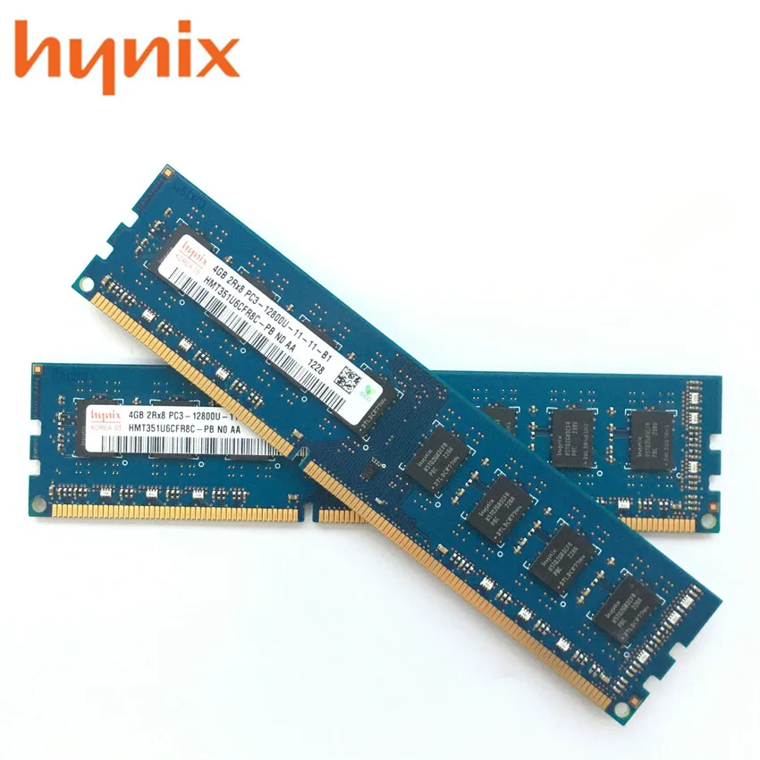 Фото Чипсет hynix оперативная память для ПК модуль памяти настольного компьютера DDR3 8 Гб