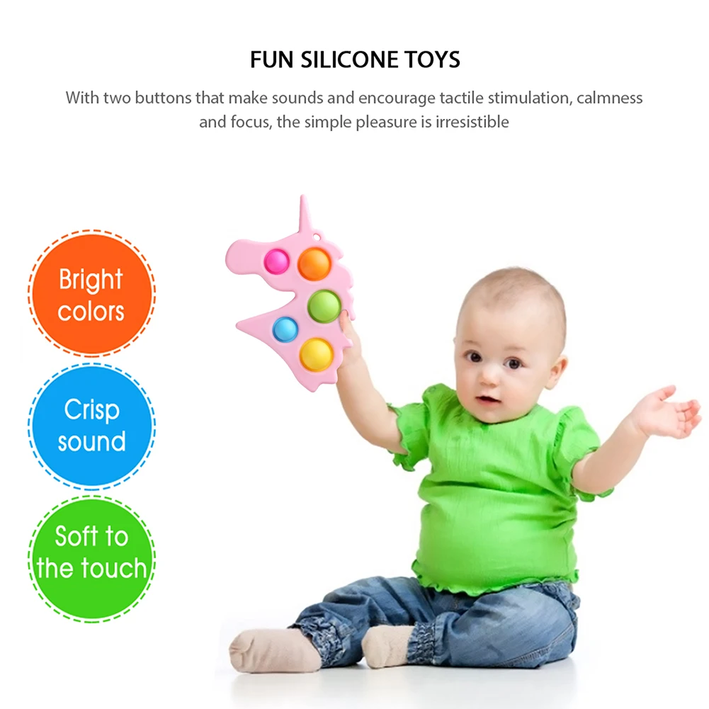 

Anti-stress Anti Anxiety Funny Kids Stress Reliever Educational Puzzle Toys Bubble Sensory Dimple Fidget Soft Autism Squeeze Toy