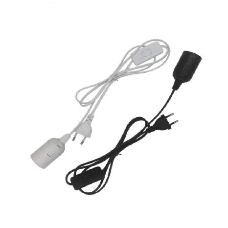 Кабель питания E27 держатель лампы штепсельная вилка европейского стандарта с 303