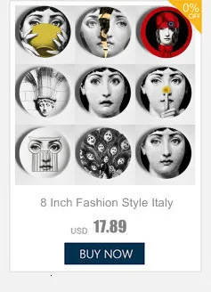 Италия Fornasetti тарелки декоративная тарелка на стену винтажная художественная 8 дюймов настенная подвесная тарелка