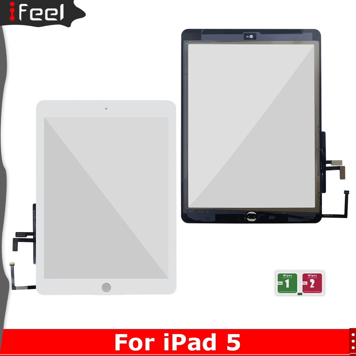 Для iPad Air 1 5 A1474 A1475 A1476 сенсорный экран дигитайзер с кнопкой Переднее стекло
