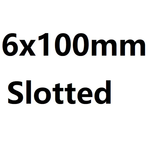 6x100mm Slotted 1 шт., набор отверток с изоляцией 1000 В, крестовая шлицевая CR-V, противоскользящая отвертка, инструменты для ремонта дома, Набор отверток для самостоятельной сборки - Цвет: 6x100mm Slotted