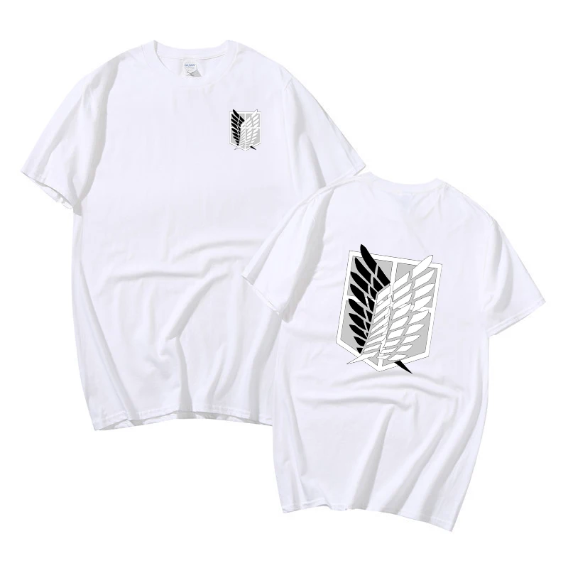 

Футболка с принтом «атака на Титанов» для мужчин, летние топы, женская футболка с коротким рукавом, мультяшная уличная одежда, футболка для ...