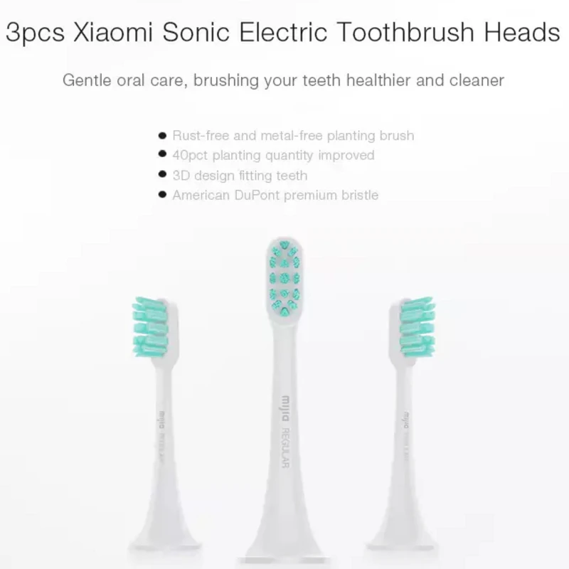 3 шт. Xiaomi Mijia Sonic электрическая зубная щетка умная DuPont головка Mini Mi Clean гигиена