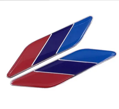 2Pcs/Pair 3D Metal Tricolor Car Body Side Fender Rear Trunk Emblem Badge for ALL Models BMW X1 X3 X5 X6 1 3 5 6 7 Series | Автомобили и