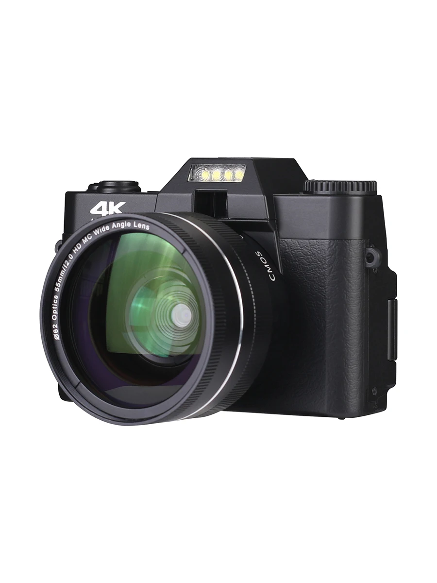 Цифровая камера 4K 3 0 дюйма ЖК-дисплей видеокамера с откидным экраном 16X цифровой