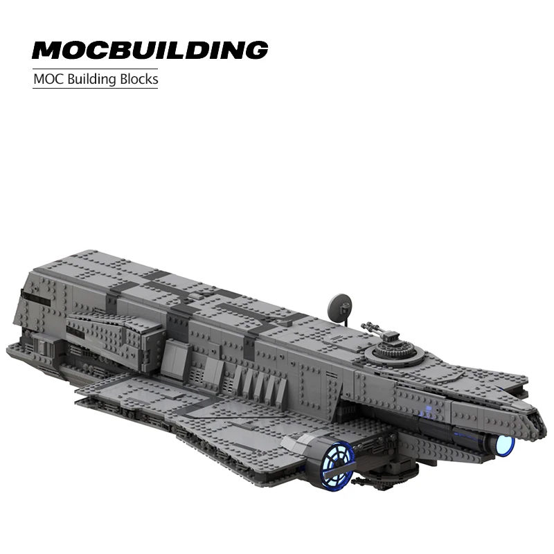 

Перехватчик серии Space, строительные блоки крейсерская модель MOC, космический корабль, детская игрушка, подарок, армированный Крейзер имперс...