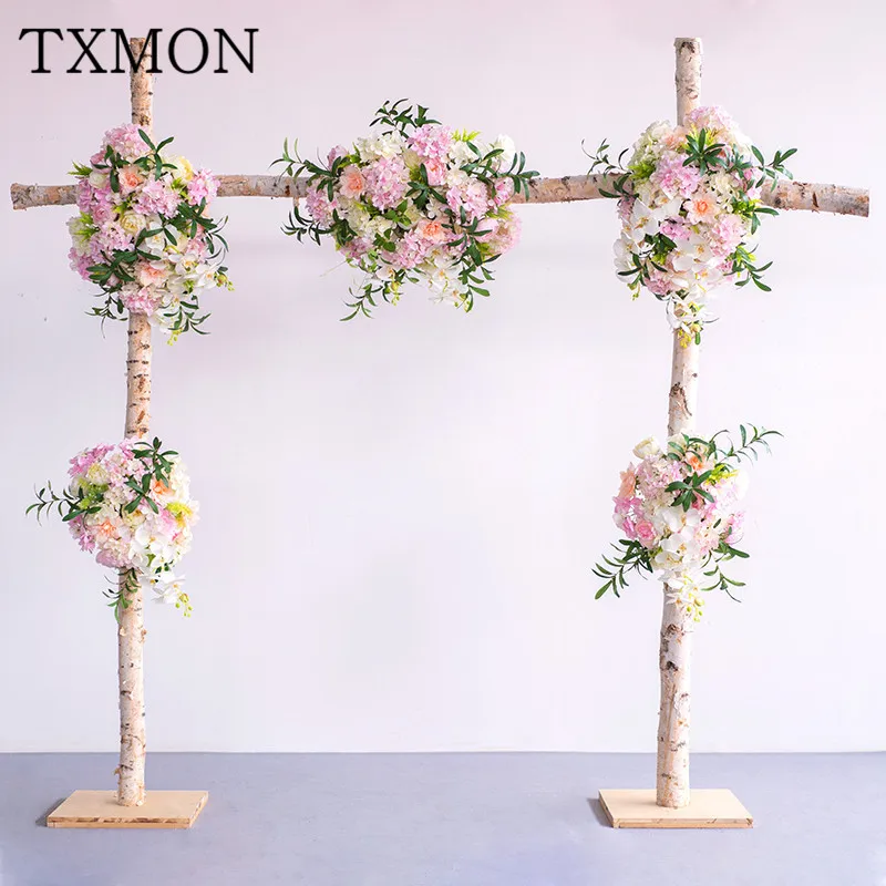 Свадебный фон с имитацией цветка Настенный Цветок белая Березовая АРКА