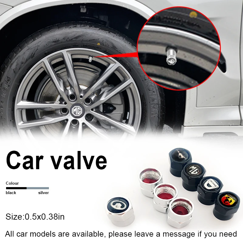 

4pcs Fashion Anti-theft Sport Tire Valve Stem Dust Caps for Nismo Nissans Racing R34 R35 Gtr Z Tune Rs Cle Cou Car Accessories