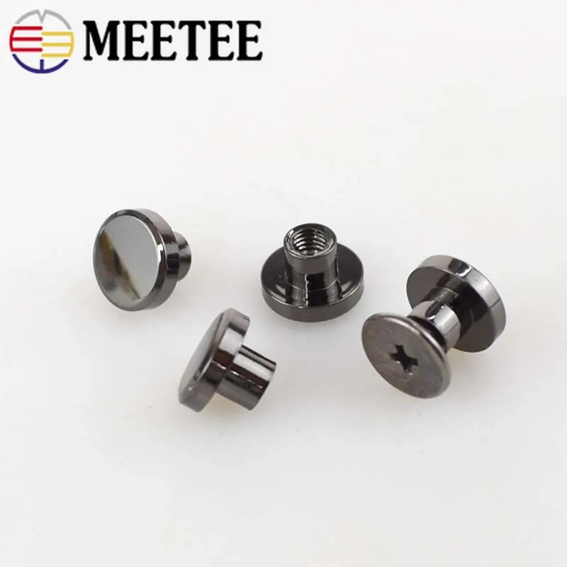 Meetee 10 Набор 8/10 мм плоская подошва винт металлическая пряжка Кнопка сделай сам