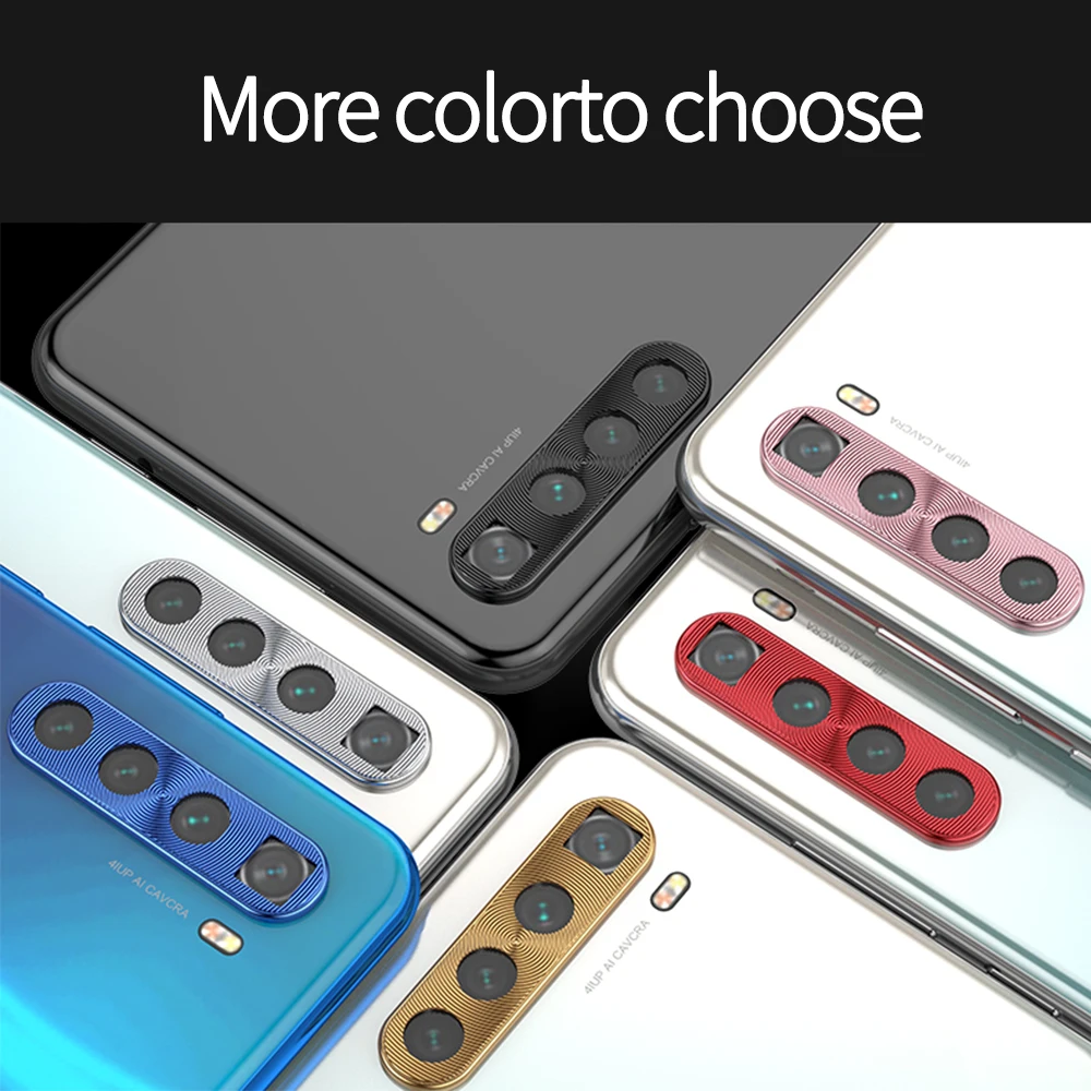 Защитный чехол для объектива камеры с металлическим кольцом Xiaomi Redmi Note 8 объектив