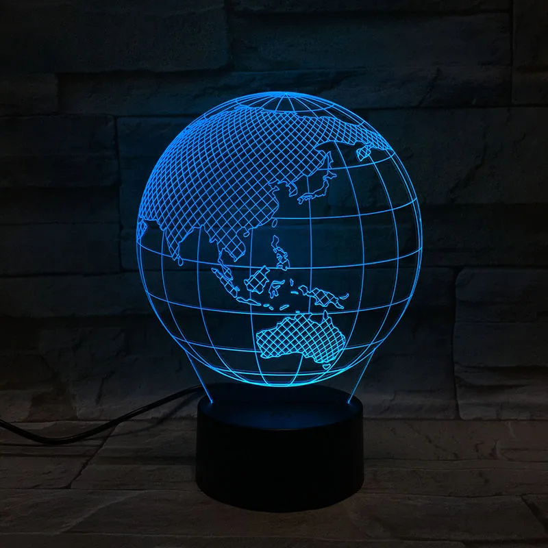 3D лампа Tellurion The Earth Australia Потрясающий подарок для детей 7 цветов с пультом