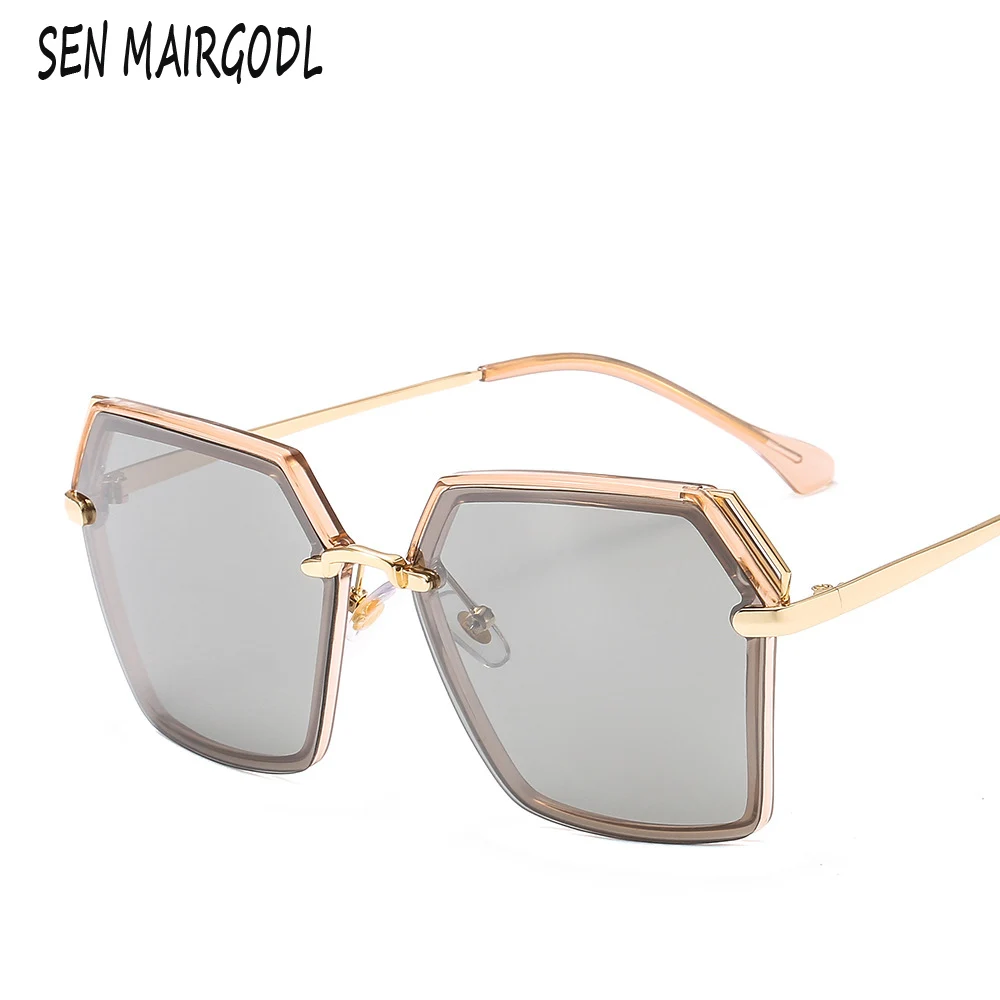 

Square polarized sunglasses women men 2020classic retro Gradient sun glasses Luxury brand gold frame Travel glasses uv400 Oculos