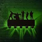 Лента Time Rock Group, домашний декор светодиодный светодиодные крючки, гитара, певец, рок, музыка, дизайн, изменение цвета, настенное освещение