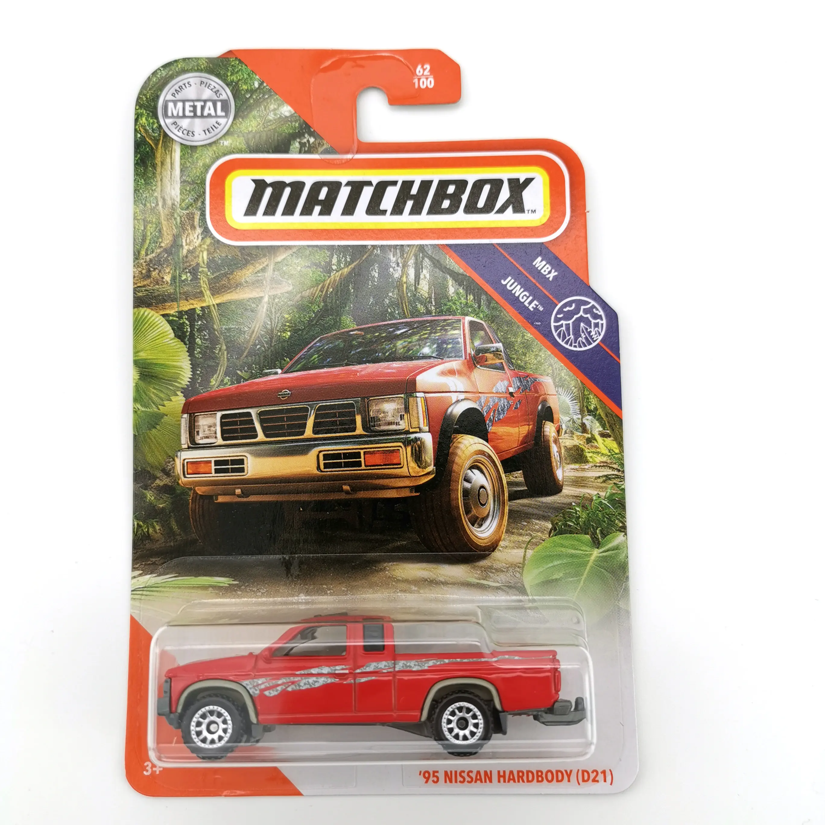 Модель 2020 года автомобиль 1:64 спортивный 95 NISSAN HARDBODY D21 корпус из металлического