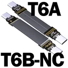 ADT-Link USB 3,2 Type C к Type-C плоский кабель удлинитель USB-C разъем 20 Гбитс Gen2x2 FPV FPC EMI Экранирование 15 см