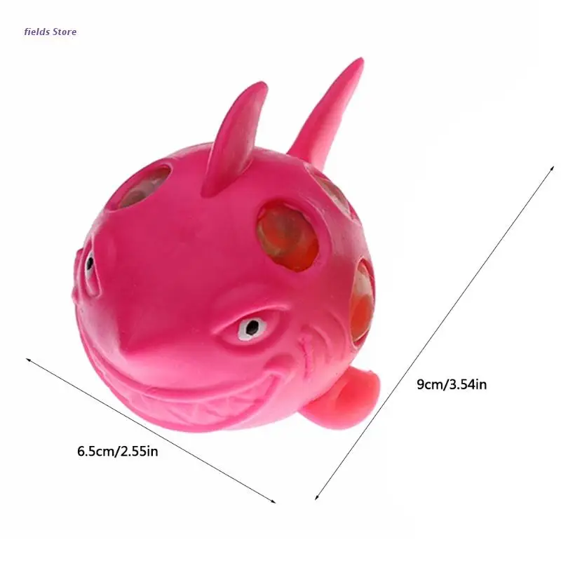 

Stress Relief Shark Grape Rubber Mesh Ball Anxiety Pressure for Boys and Girls