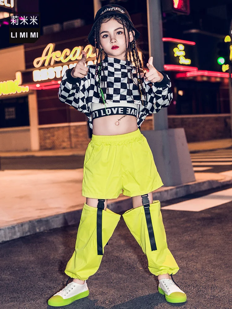 Новинка модная одежда для джазовых танцев девочек Осенние Топы в стиле хип-хоп с