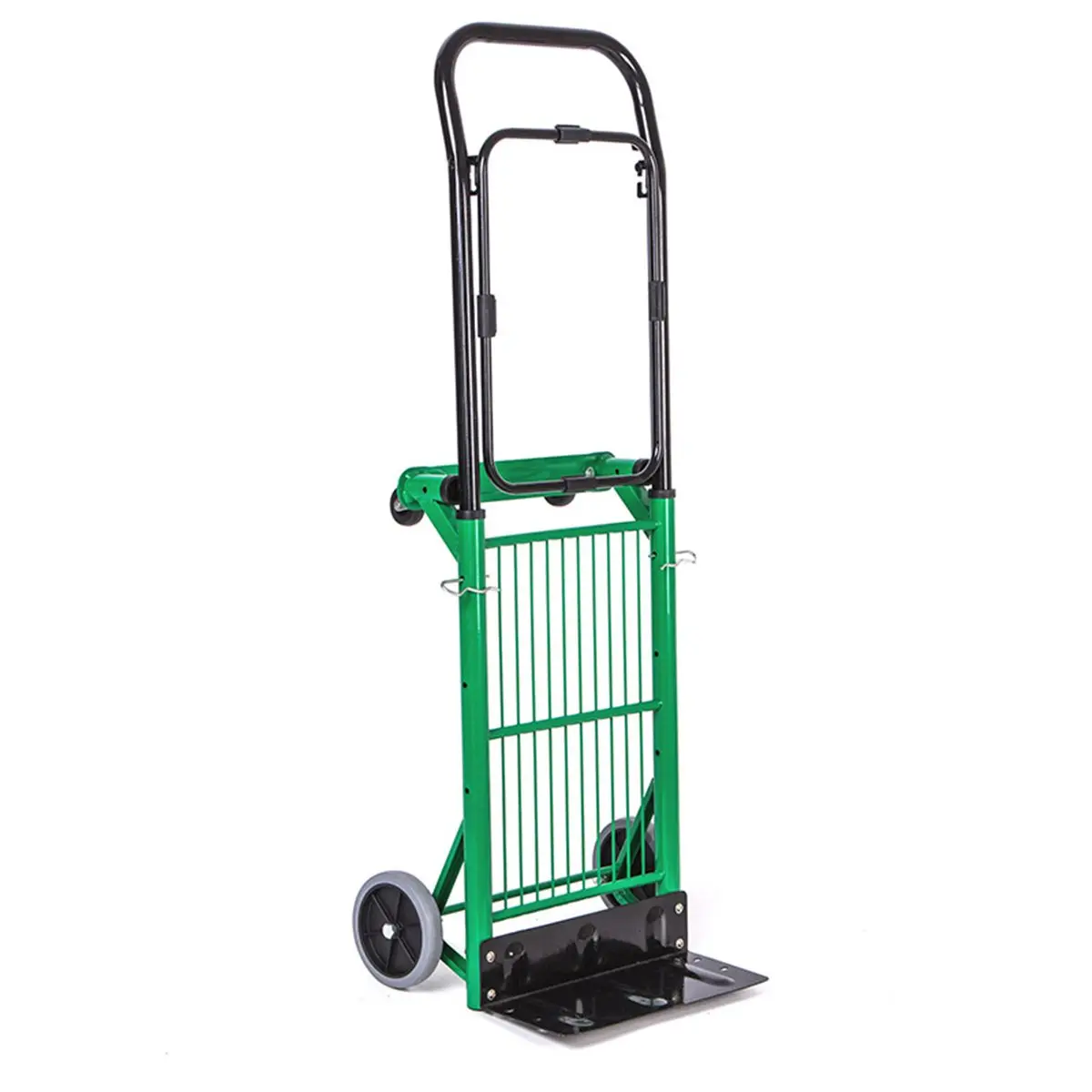 

Portable Metal PP Folding Luggage Trolley Cart for Car Travel Accessory Luggage Shipping Trailer Adjustable Handle Chassis