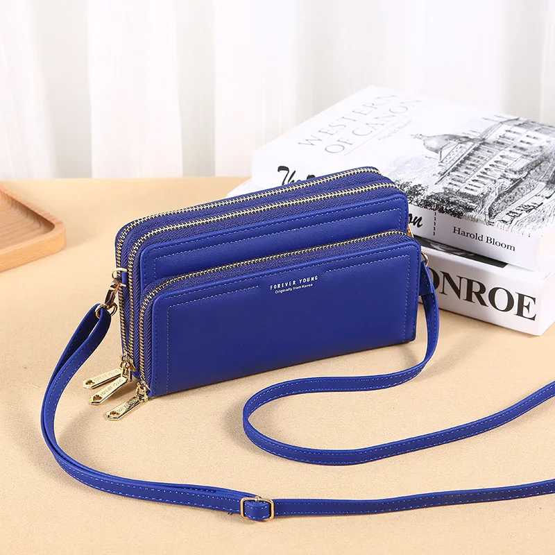 

Female Crossbody Bag Long Purse for Women Shoulder Wallets with PU Leather Mini Money Bags Small Coin Pocket for Ladies Handbags