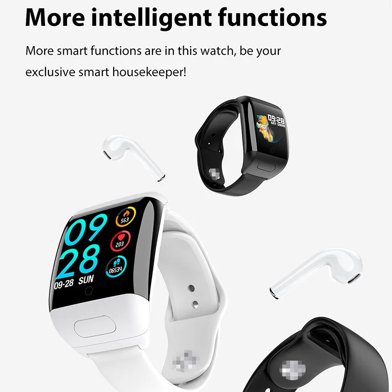 Умные часы G36 Bluetooth-наушники 2 в 1 для мужчин и женщин BT звонки Siri частота