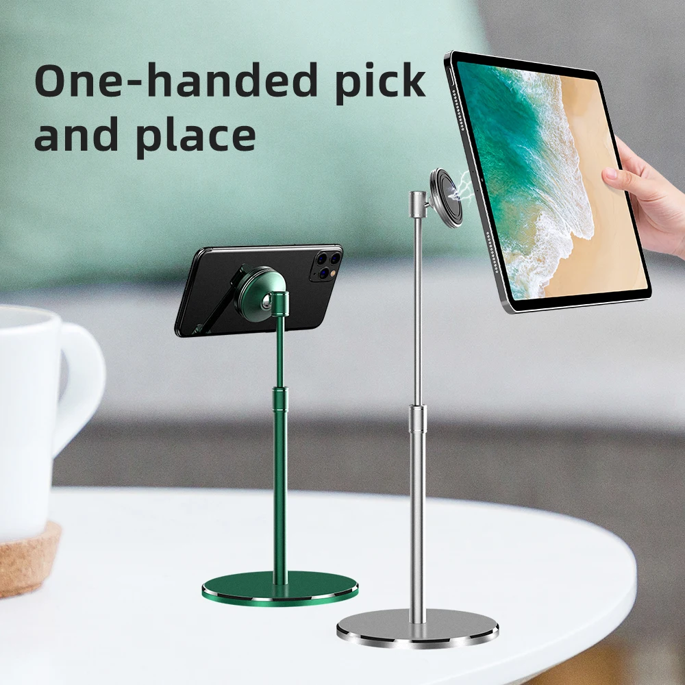 

Aluminum alloy Universal Tablet Phone Holder Desk For Phone Desktop Tablet Stand for Phone Table Holder Magnetic Holder