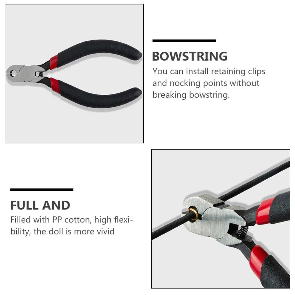 

1 Set Bow String Nocking Point Pliers Bow Square Ruler Copper Buckle Supply