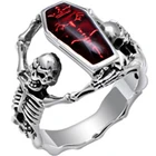 Мужское кольцо на палец Milangir, винтажная летучая мышь вампира, горячая Распродажа, в рок-стиле, Череп, кольцо для ПАНКОВ