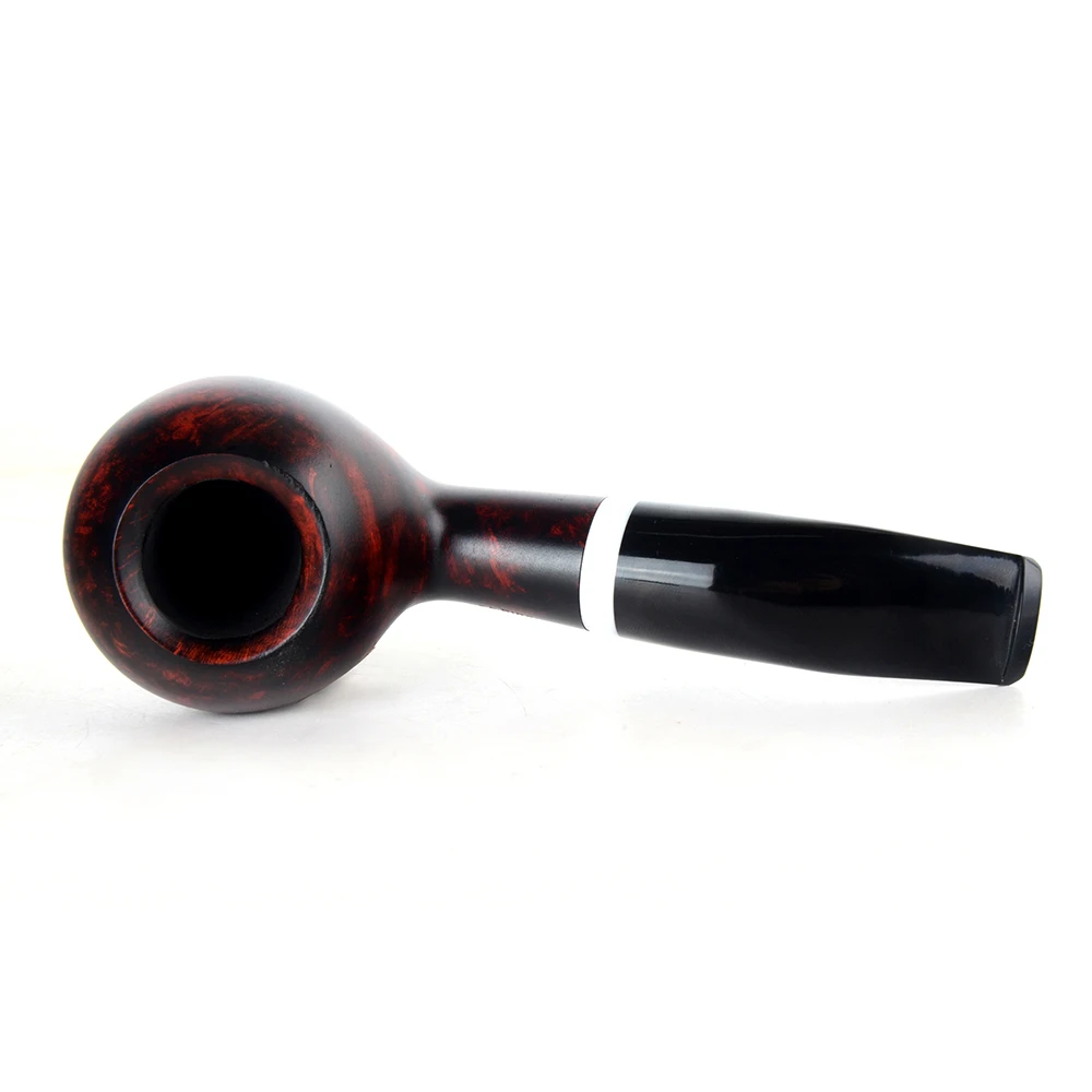 Бриар трубы табака курительная труба гладкая отделка 9 мм фильтр изогнутая