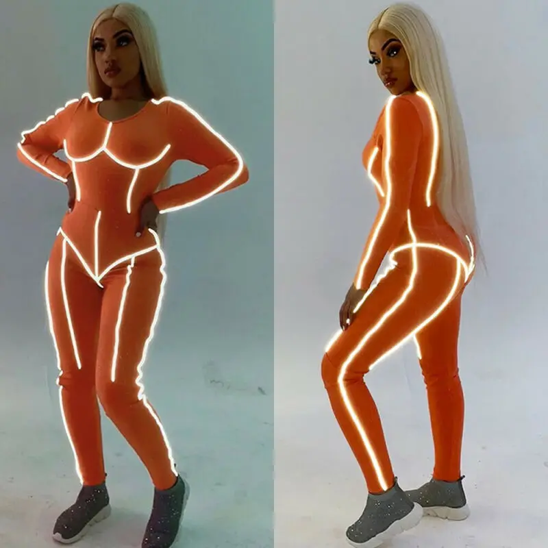 2019 Новый Модный женский комбинезон Облегающий Клубная одежда длинные брюки
