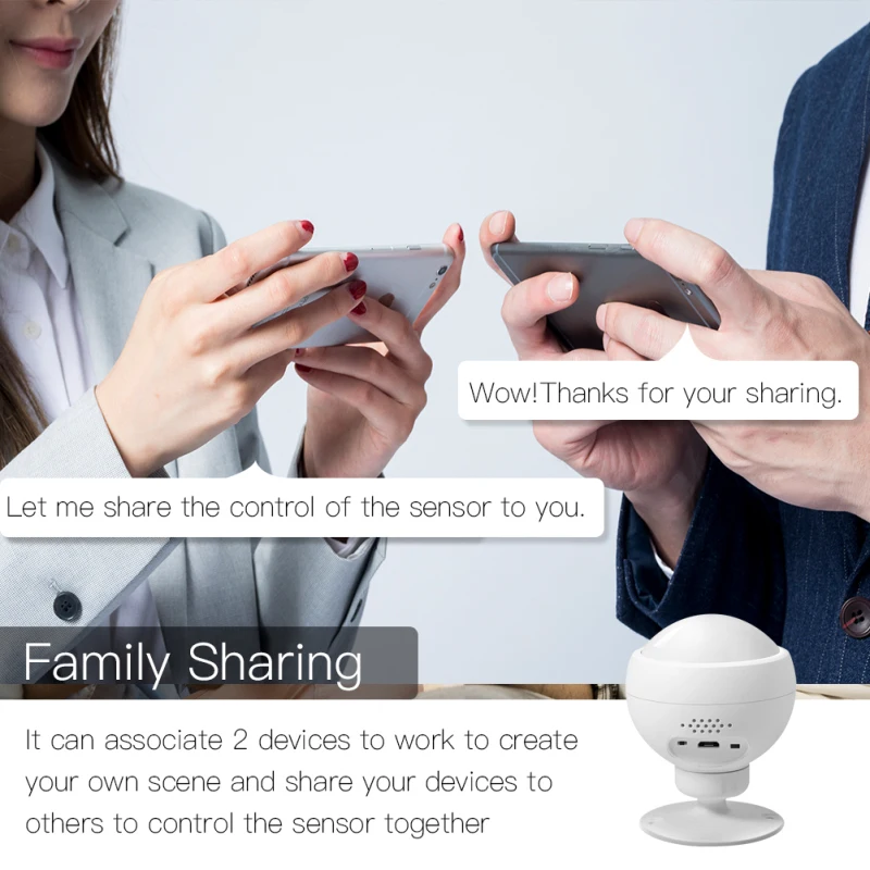 Смарт-датчик движения ZigBee датчик с Wi-Fi работает приложением Alexa Google Home |