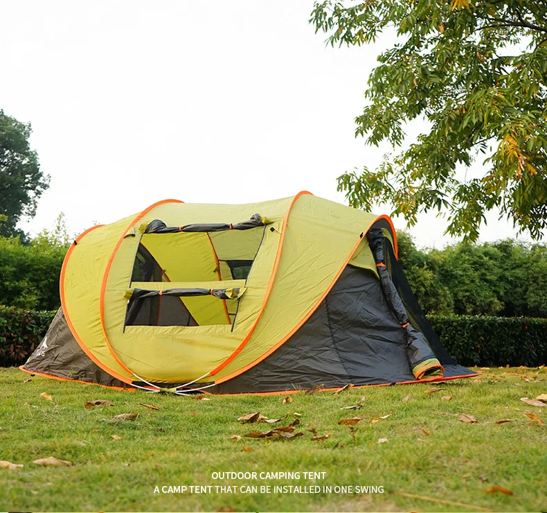 2.8*2.1*1.2m one touch tent 3-4 Person outdoor automatic tents Four sides open large Tent waterproof camping hiking | Спорт и