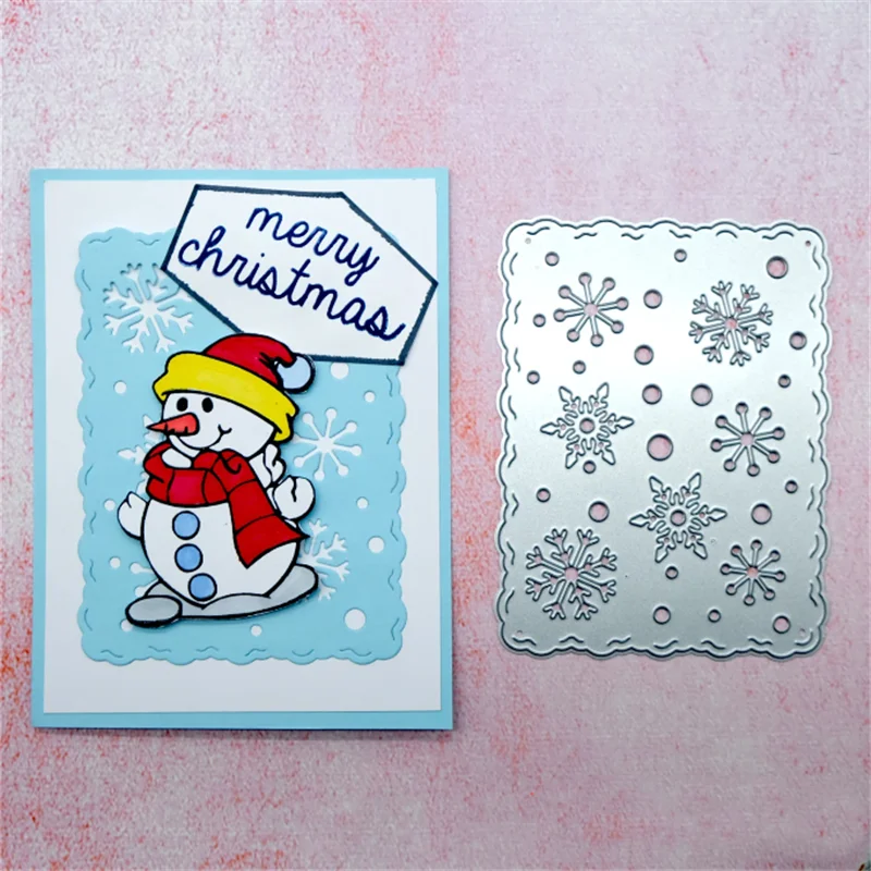 Eastshape рамка Снежинка для изготовления открыток Счастливого Рождества