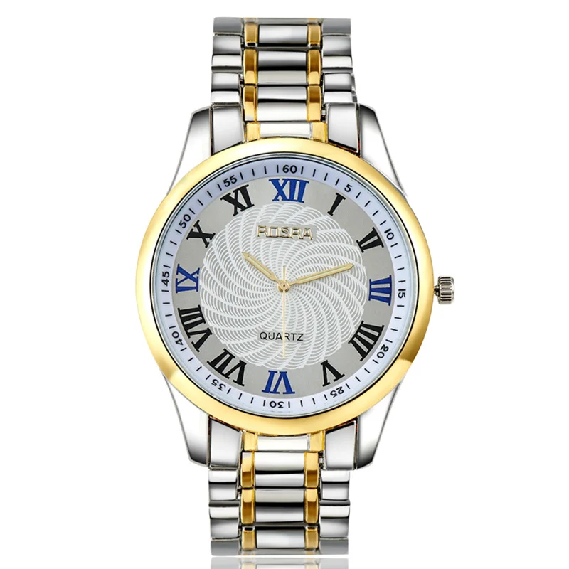 Мужские стальные кварцевые наручные часы relojes hombre мужские часы s серебро золото классические relogio masculino часы erkek kol saati