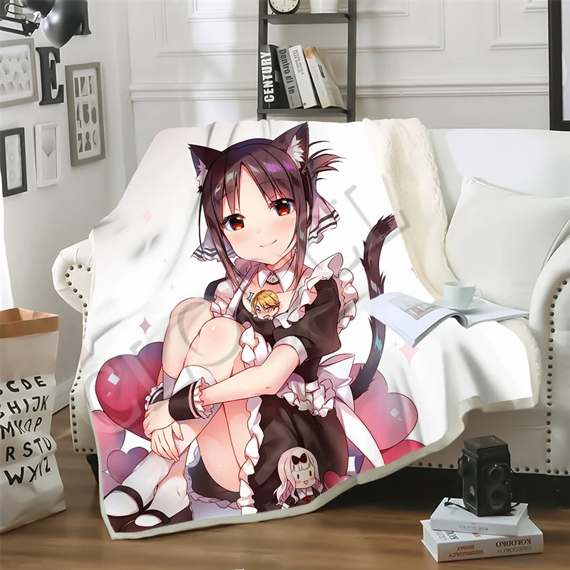 CLOOCL горячая Распродажа Двухслойное пушистое плюшевое аниме Kaguya Sama Love Is War 3D