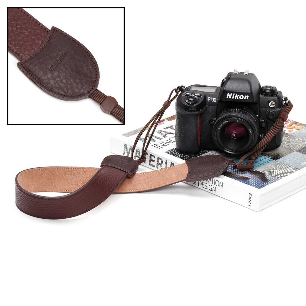 

Fancy Genuine Camera Leather Strap Neck Shoulder Strap for Fujifilm Sony Canon Nikon DSLR Mirrorless Cameras