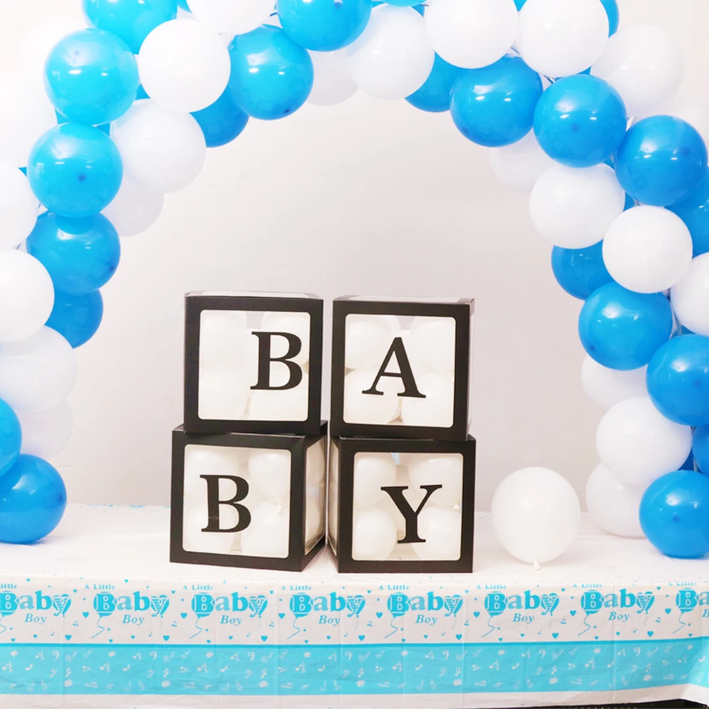 

Новинка 2019, креативный прозрачный куб для самостоятельного оформления, подарочные коробки, коробка для воздушных шаров с надписью «BABY/LOVE» для украшения свадьбы, дня рождения