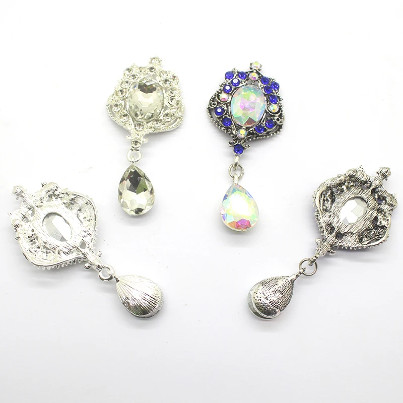 

Gorgeous Pendant glass buttons 2pcs/set for high-end party wine glass accessories warm and romantic love wedding decoration