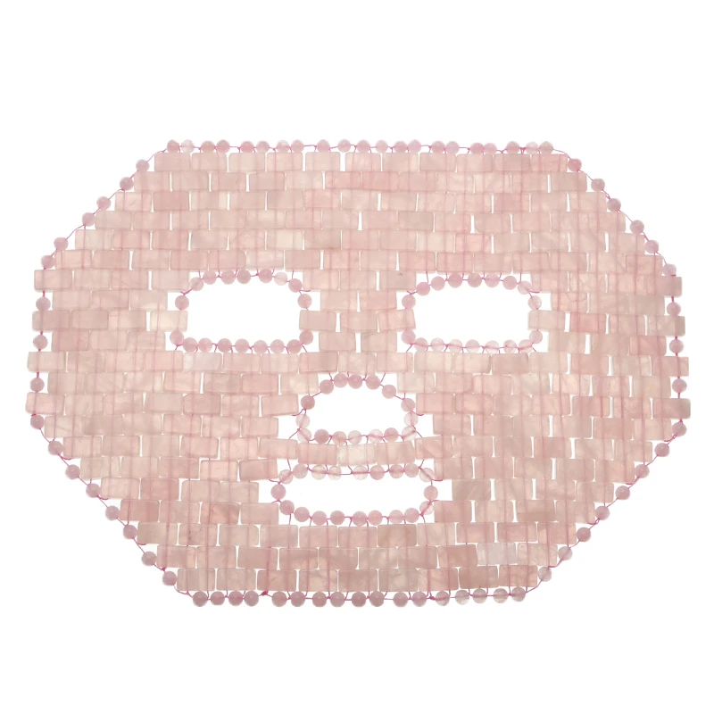 

Crystal Sleep Jade Mask Massage Natural Amethyst Face Mask Face Care Tool Therapy Facial Jade Sleeping Masks Massager Cooling